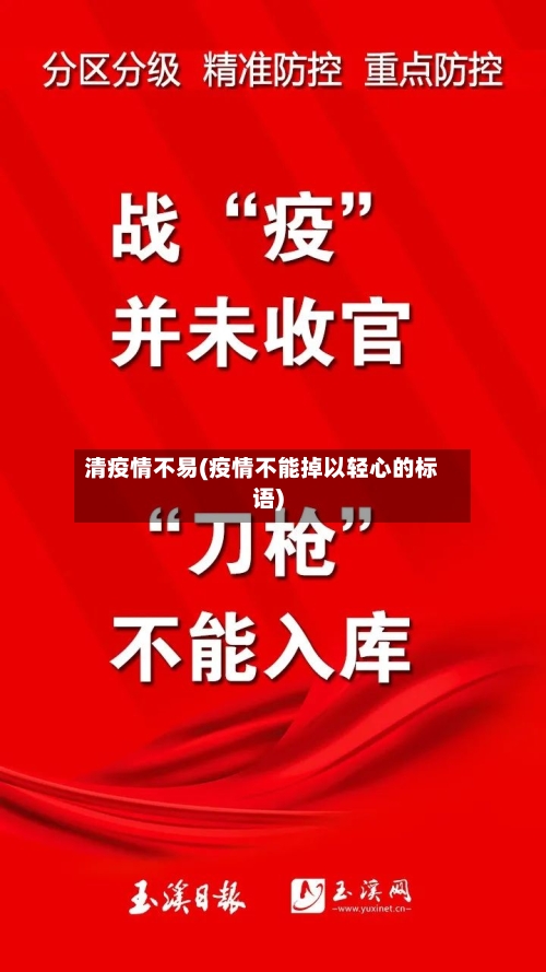 清疫情不易(疫情不能掉以轻心的标语)