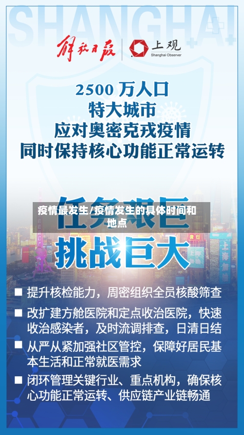 疫情最发生/疫情发生的具体时间和地点