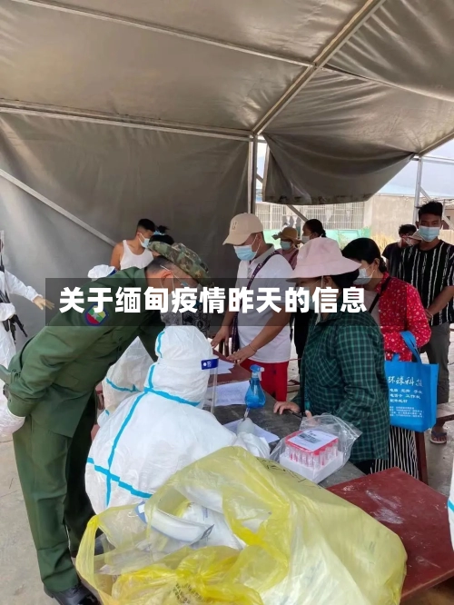 关于缅甸疫情昨天的信息